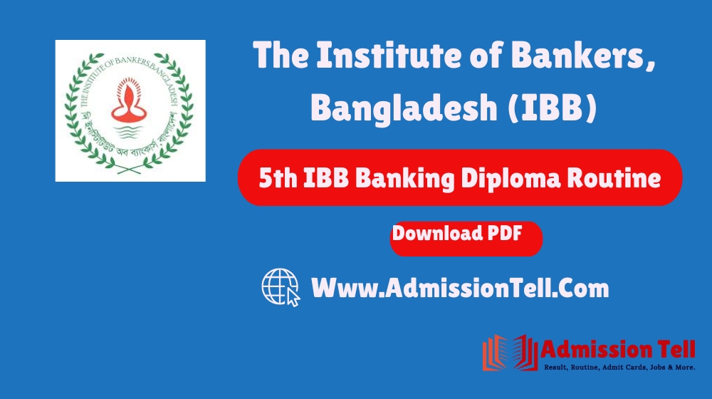 5th IBB Banking Diploma Routine