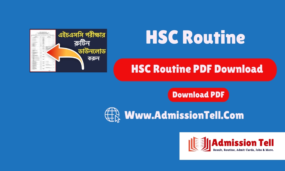 HSC Routine 2025 PDF Download (এইচএসসি রুটিন)