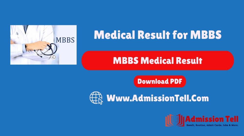 Medical Result 2025 for MBBS