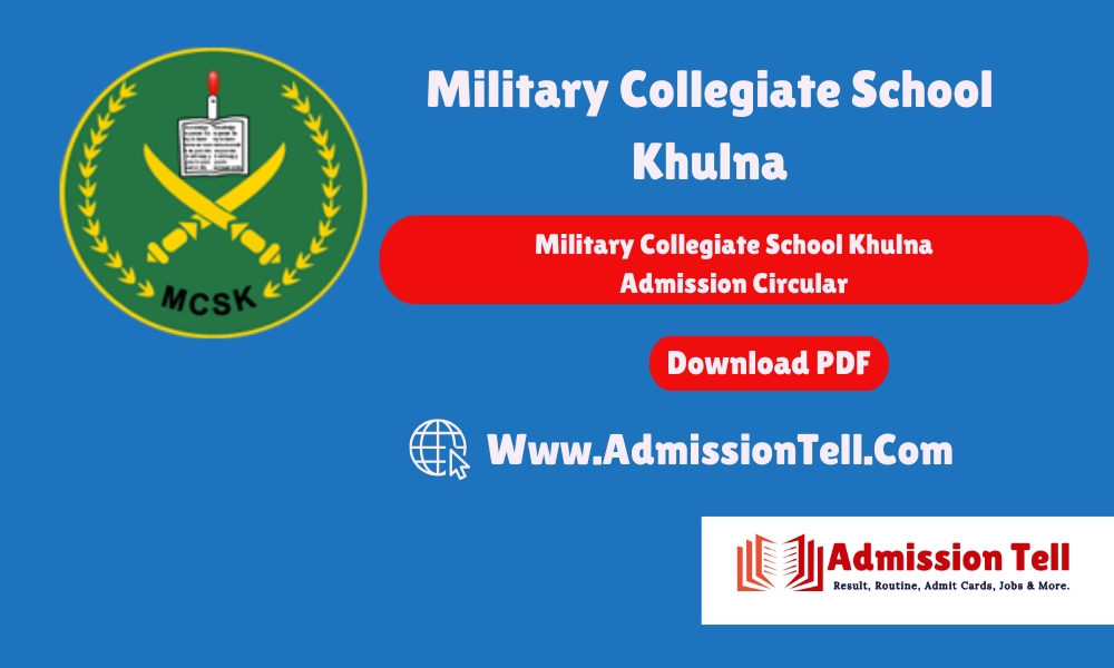 Military Collegiate School Khulna Admission Circular