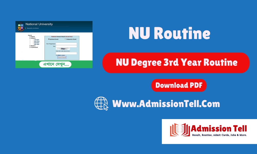 NU Degree 3rd Year Routine