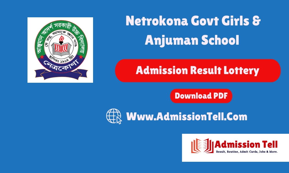 Netrokona Govt Girls & Anjuman School Admission Result