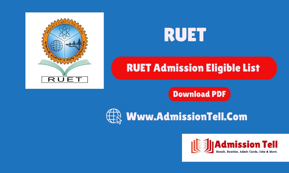 RUET Admission Eligible List