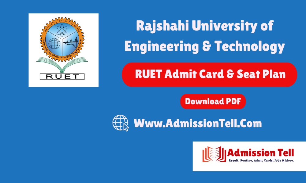 RUET Admit Card & Seat Plan