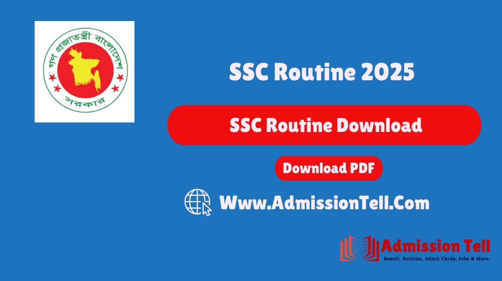 SSC Routine 2025 PDF Download