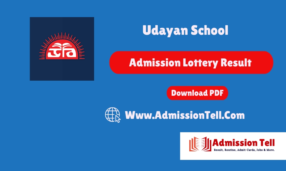 Udayan School Admission Lottery Result